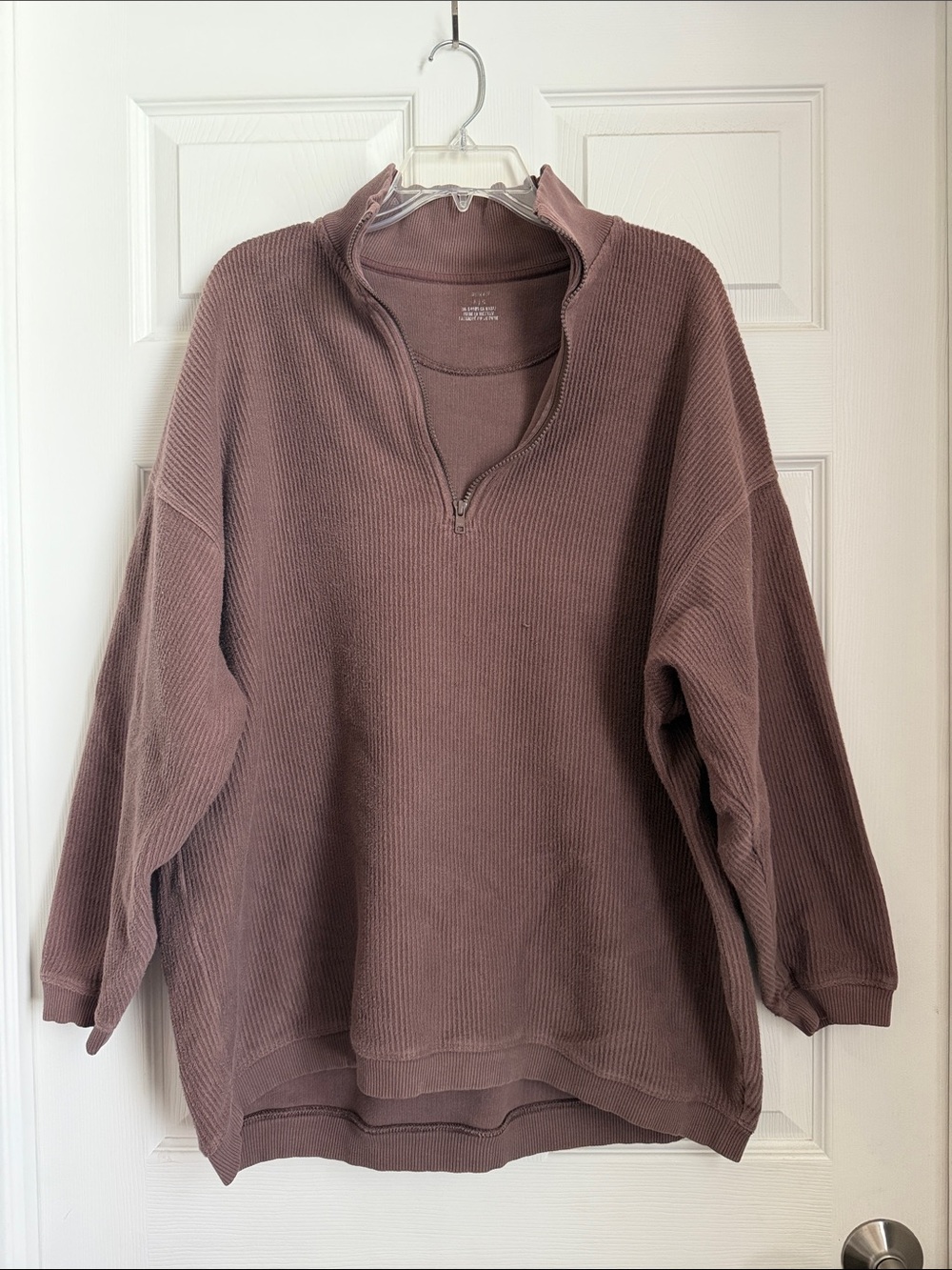 Cozy Half-Zip Waffle Knit Aerie Sweater